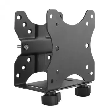 StarTech.com Thin Client Mount - VESA Mounting Bracket, Monitor stand-mounted CPU holder, Small Desktop, 5 kg, 75 x 75,100 x 100 mm, Black, Plastic, Steel
