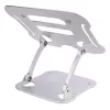 StarTech.com Laptop Stand for Desk, Ergonomic Laptop Stand Adjustable Height, Aluminum, Portable, Supports up to 22lb (10kg), Foldable Laptop Holder for Desk - Angled Notebook Computer Riser/Lift