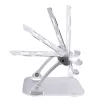 StarTech.com Laptop Stand for Desk, Ergonomic Laptop Stand Adjustable Height, Aluminum, Portable, Supports up to 22lb (10kg), Foldable Laptop Holder for Desk - Angled Notebook Computer Riser/Lift
