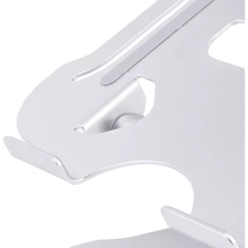 StarTech.com Laptop Stand for Desk, Ergonomic Laptop Stand Adjustable Height, Aluminum, Portable, Supports up to 22lb (10kg), Foldable Laptop Holder for Desk - Angled Notebook Computer Riser/Lift