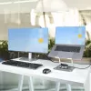 StarTech.com Laptop Stand for Desk, Ergonomic Laptop Stand Adjustable Height, Aluminum, Portable, Supports up to 22lb (10kg), Foldable Laptop Holder for Desk - Angled Notebook Computer Riser/Lift