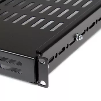 StarTech.com 1U Adjustable Vented Server Rack Mount Shelf - 175lbs - 19.5 to 38in Adjustable Mounting Depth Universal Tray for 19 inch AV/ Network Equipment Rack - 27.5in Deep