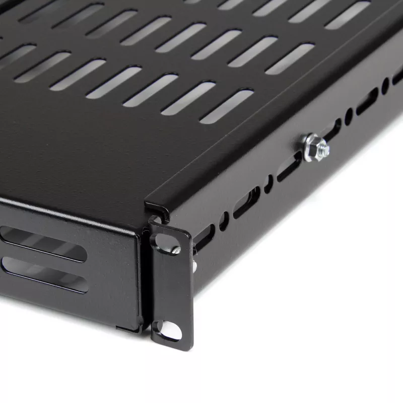 StarTech.com 1U Adjustable Vented Server Rack Mount Shelf - 175lbs - 19.5 to 38in Adjustable Mounting Depth Universal Tray for 19 inch AV/ Network Equipment Rack - 27.5in Deep
