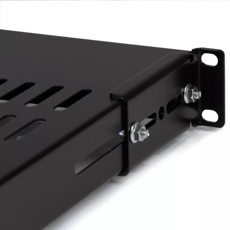 StarTech.com 1U Adjustable Vented Server Rack Mount Shelf - 175lbs - 19.5 to 38in Adjustable Mounting Depth Universal Tray for 19 inch AV/ Network Equipment Rack - 27.5in Deep