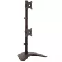 StarTech.com Dual-Monitor Stand - Vertical, Freestanding, 10 kg, 33 cm (13 inch), 68.6 cm (27 inch), 100 x 100 mm, Black