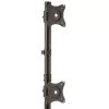 StarTech.com Dual-Monitor Stand - Vertical, Freestanding, 10 kg, 33 cm (13 inch), 68.6 cm (27 inch), 100 x 100 mm, Black