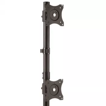StarTech.com Dual-Monitor Stand - Vertical, Freestanding, 10 kg, 33 cm (13 inch), 68.6 cm (27 inch), 100 x 100 mm, Black