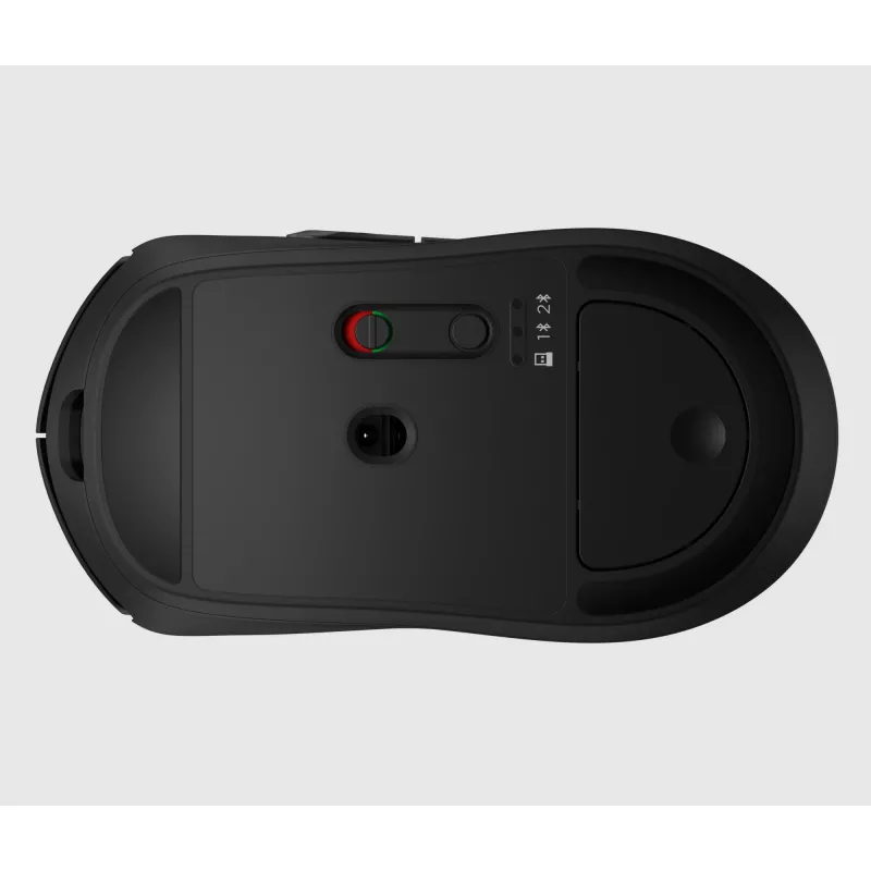HP 700 Rechargeable Wireless Mouse, Ambidextrous, RF Wireless + Bluetooth, 6000 DPI, Black