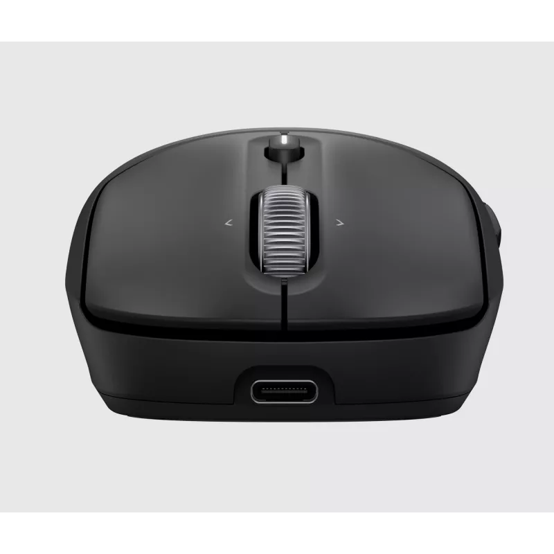HP 700 Rechargeable Wireless Mouse, Ambidextrous, RF Wireless + Bluetooth, 6000 DPI, Black