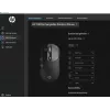 HP 700 Rechargeable Wireless Mouse, Ambidextrous, RF Wireless + Bluetooth, 6000 DPI, Black