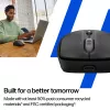 HP 700 Rechargeable Wireless Mouse, Ambidextrous, RF Wireless + Bluetooth, 6000 DPI, Black