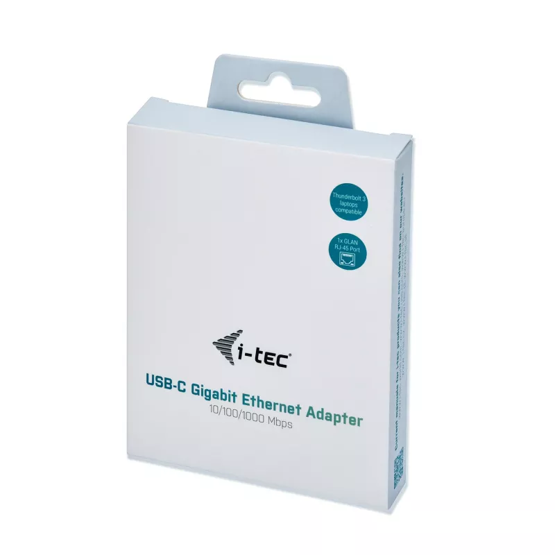 i-tec Metal USB-C Gigabit Ethernet Adapter, Wired, USB Type-C, Ethernet, 1000 Mbit/s, Grey