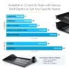 StarTech.com 2U Server Rack Shelf - Universal Vented Rack Mount Cantilever Tray for 19 inch Network Equipment Rack & Cabinet - Heavy Duty Steel - Weight Capacity 50lb/23kg - 16 inch Deep Shelf, Black