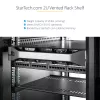 StarTech.com 2U Server Rack Shelf - Universal Vented Rack Mount Cantilever Tray for 19 inch Network Equipment Rack & Cabinet - Heavy Duty Steel - Weight Capacity 50lb/23kg - 16 inch Deep Shelf, Black