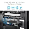 StarTech.com 2U Server Rack Shelf - Universal Vented Rack Mount Cantilever Tray for 19 inch Network Equipment Rack & Cabinet - Heavy Duty Steel - Weight Capacity 50lb/23kg - 16 inch Deep Shelf, Black