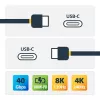 StarTech.com 3ft (1m) USB4 Cable, USB-IF Certified USB-C Cable, 40 Gbps, USB Type-C Data Transfer Cable, 100W Power Delivery, 8K 60Hz, Compatible w/Thunderbolt 4/3/USB 3.2