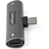 StarTech.com USB C Audio & Charge Adapter - USB-C Audio Adapter w/ 3.5mm TRRS Headphone/Headset Jack and 60W USB Type-C Power Delivery Pass-through Charger - For USB-C Phone/Tablet/Laptop