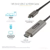 StarTech.com 16ft (5m) USB C to HDMI Cable 4K 60Hz w/ HDR10 - Ultra HD USB Type-C to 4K HDMI 2.0b Video Adapter Cable - USB-C to HDMI HDR Monitor/Display Converter - DP 1.4 Alt Mode HBR3