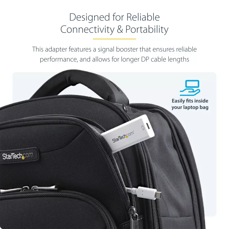 StarTech.com USB-C to Mini DisplayPort Adapter - 4K 60Hz - White - USB 3.1 Type-C to Mini DP Adapter - Upgraded Version is CDP2MDPEC