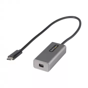 StarTech.com USB C to Mini DisplayPort Adapter - 4K 60Hz USB-C to mDP Adapter Dongle - USB Type-C to Mini DP Monitor - Video Converter - Works w/Thunderbolt 3-12 inch Long Attached Cable - Upgraded Version of CDP2MDP