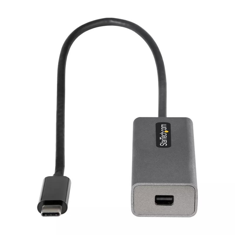 StarTech.com USB C to Mini DisplayPort Adapter - 4K 60Hz USB-C to mDP Adapter Dongle - USB Type-C to Mini DP Monitor - Video Converter - Works w/Thunderbolt 3-12 inch Long Attached Cable - Upgraded Version of CDP2MDP