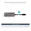 StarTech.com USB C to Mini DisplayPort Adapter - 4K 60Hz USB-C to mDP Adapter Dongle - USB Type-C to Mini DP Monitor - Video Converter - Works w/Thunderbolt 3-12 inch Long Attached Cable - Upgraded Version of CDP2MDP