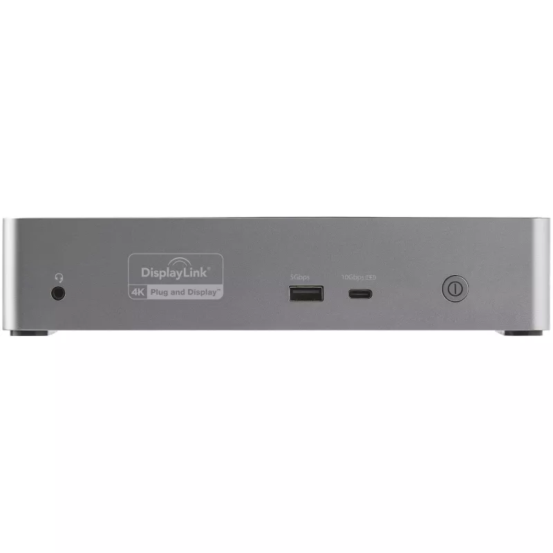 StarTech.com USB C Dock - 4K 60Hz Quad Monitor DisplayPort & HDMI - Universal USB-C Docking Station with 100W Power Delivery - USB Hub with 1x USB Type-C & 3x USB-A, Ethernet, Audio