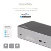 StarTech.com USB C Dock - 4K 60Hz Quad Monitor DisplayPort & HDMI - Universal USB-C Docking Station with 100W Power Delivery - USB Hub with 1x USB Type-C & 3x USB-A, Ethernet, Audio
