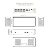 StarTech.com USB C Dock - 4K 60Hz Quad Monitor DisplayPort & HDMI - Universal USB-C Docking Station with 100W Power Delivery - USB Hub with 1x USB Type-C & 3x USB-A, Ethernet, Audio