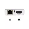 StarTech.com USB-C Multiport Adapter - USB-C Travel Docking Station w/ 4K HDMI - 60W Power Delivery Pass-Through, GbE, 2pt USB-A 3.0 Hub - Portable Mini USB Type-C Dock for Laptop - White