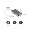 StarTech.com USB-C Multiport Adapter - USB-C Travel Docking Station w/ 4K HDMI - 60W Power Delivery Pass-Through, GbE, 2pt USB-A 3.0 Hub - Portable Mini USB Type-C Dock for Laptop - White