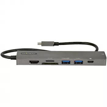 StarTech.com USB-C Multiport Adapter Hub, USB-C to 4K 60Hz HDMI, Gigabit Ethernet and 100W Laptop Charging for Macbook Pro / Air and Windows