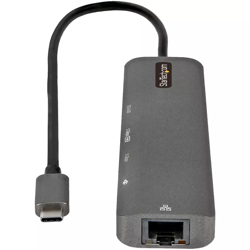 StarTech.com USB-C Multiport Adapter Hub, USB-C to 4K 60Hz HDMI, Gigabit Ethernet and 100W Laptop Charging for Macbook Pro / Air and Windows