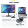 StarTech.com USB-C Multiport Adapter Hub, USB-C to 4K 60Hz HDMI, Gigabit Ethernet and 100W Laptop Charging for Macbook Pro / Air and Windows