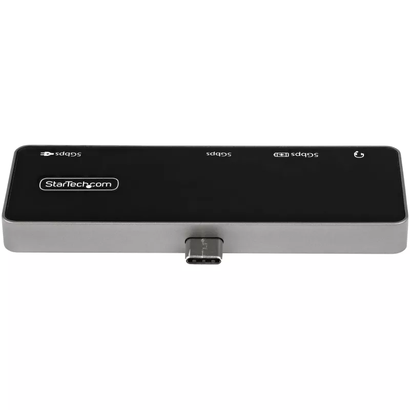 StarTech.com USB C Multiport Adapter - USB-C to 4K 60Hz HDMI 2.0, 100W Power Delivery Pass-Through Charging, 3-Port USB 3.0 Hub, Audio - USB-C Mini Dock - Portable USB Type-C Travel Dock