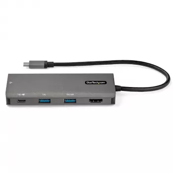 StarTech.com USB C Multiport Adapter - 10Gbps USB Type-C Mini Dock with 4K 30Hz HDMI - 100W Power Delivery Passthrough - 3-Port USB Hub, GbE - USB 3.1/3.2 Gen 2 Laptop Dock - 10 inch Cable
