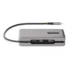 StarTech.com USB-C Multiport Adapter - HDMI/VGA - 4K 60Hz - 3-Port USB Hub - 100W Power Delivery Pass-Through - GbE - Travel Mini Docking Station w/ Charging - 1ft/30cm Wrap-Around Cable