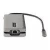 StarTech.com USB-C Multiport Adapter - HDMI/VGA - 4K 60Hz - 3-Port USB Hub - 100W Power Delivery Pass-Through - GbE - Travel Mini Docking Station w/ Charging - 1ft/30cm Wrap-Around Cable
