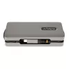 StarTech.com USB-C Multiport Adapter - HDMI/VGA - 4K 60Hz - 3-Port USB Hub - 100W Power Delivery Pass-Through - GbE - Travel Mini Docking Station w/ Charging - 1ft/30cm Wrap-Around Cable
