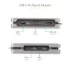StarTech.com USB-C Multiport Adapter - HDMI/VGA - 4K 60Hz - 3-Port USB Hub - 100W Power Delivery Pass-Through - GbE - Travel Mini Docking Station w/ Charging - 1ft/30cm Wrap-Around Cable