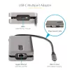 StarTech.com USB-C Multiport Adapter - HDMI/VGA - 4K 60Hz - 3-Port USB Hub - 100W Power Delivery Pass-Through - GbE - Travel Mini Docking Station w/ Charging - 1ft/30cm Wrap-Around Cable