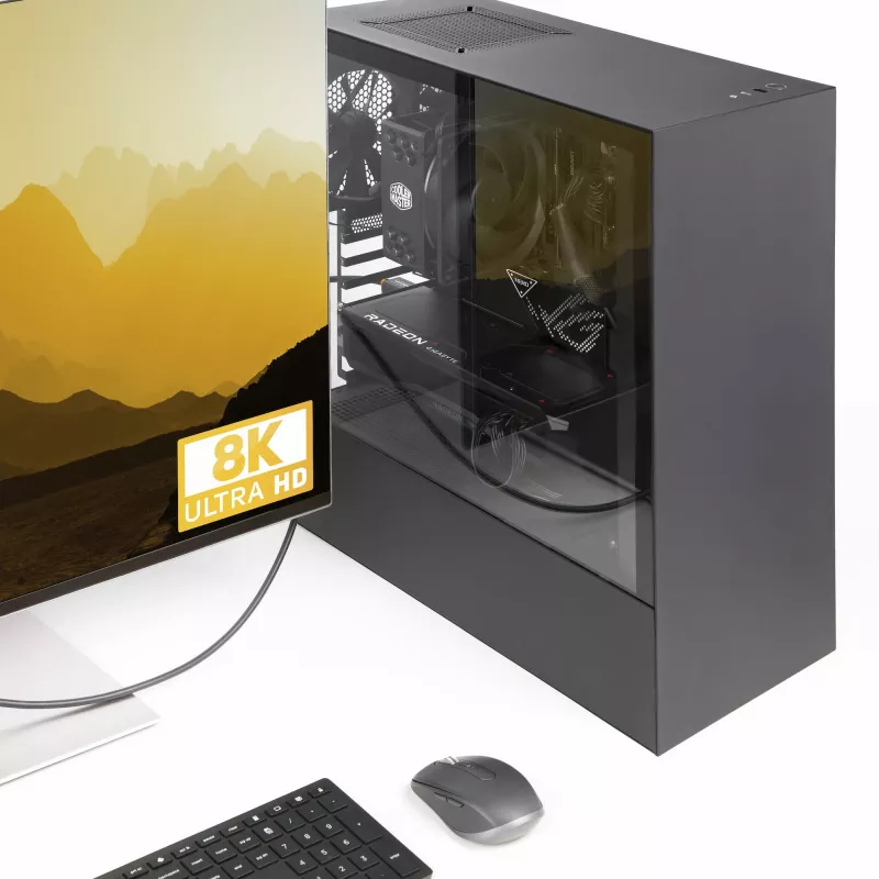 StarTech.com 1m DisplayPort 2.1 Cable, VESA Certified DP40 DisplayPort Cable w/UHBR10/HDR/HDCP 2.2, 8K 60Hz/4K 144Hz w/DSC 1.2a, 40Gbps, DP 2.1 Cable, UHD Monitor Cord, M/M