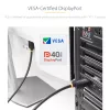StarTech.com 2m DisplayPort 2.1 Cable, VESA Certified DP40 DisplayPort Cable w/UHBR10/HDR/HDCP 2.2, 8K 60Hz/4K 144Hz w/DSC 1.2a, 40Gbps, DP 2.1 Cable, UHD Monitor Cord, M/M