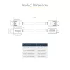 StarTech.com 2m DisplayPort 2.1 Cable, VESA Certified DP40 DisplayPort Cable w/UHBR10/HDR/HDCP 2.2, 8K 60Hz/4K 144Hz w/DSC 1.2a, 40Gbps, DP 2.1 Cable, UHD Monitor Cord, M/M