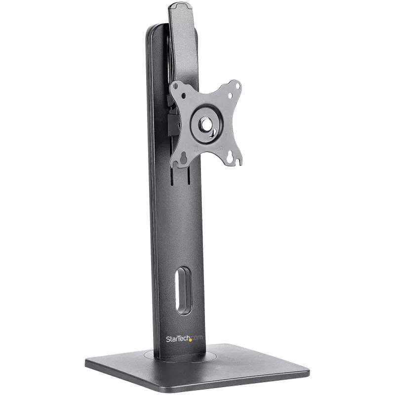 StarTech.com Free Standing Single Monitor Mount - Height Adjustable Monitor Stand - For VESA Mount Displays up to 32 inch (15lb/7kg) - Ergonomic Monitor Stand for Desk - Tilt/Swivel/Rotate