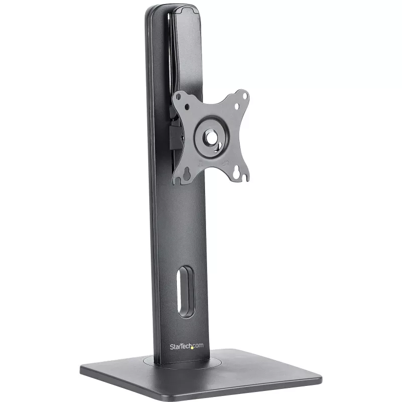 StarTech.com Free Standing Single Monitor Mount - Height Adjustable Monitor Stand - For VESA Mount Displays up to 32 inch (15lb/7kg) - Ergonomic Monitor Stand for Desk - Tilt/Swivel/Rotate