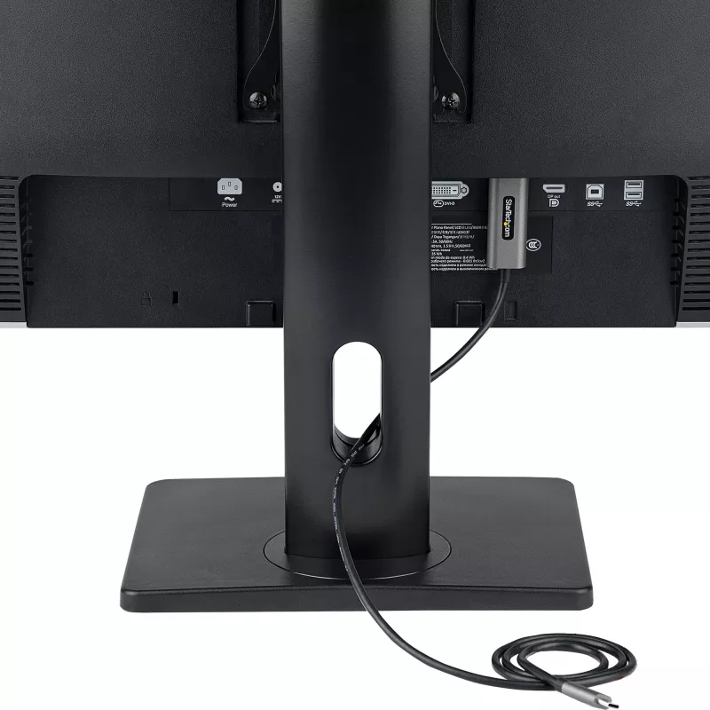 StarTech.com Free Standing Single Monitor Mount - Height Adjustable Monitor Stand - For VESA Mount Displays up to 32 inch (15lb/7kg) - Ergonomic Monitor Stand for Desk - Tilt/Swivel/Rotate