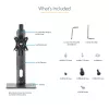 StarTech.com Free Standing Single Monitor Mount - Height Adjustable Monitor Stand - For VESA Mount Displays up to 32 inch (15lb/7kg) - Ergonomic Monitor Stand for Desk - Tilt/Swivel/Rotate