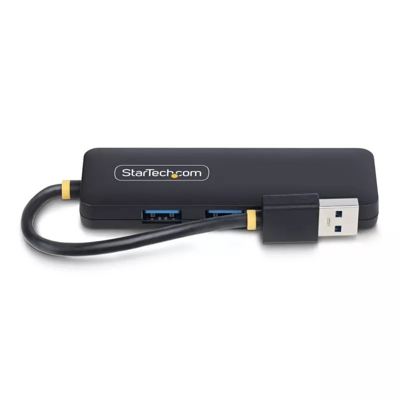 StarTech.com 4-Port USB-A Hub, 5Gbps, Bus Powered, Small Travel Mini USB Hub, Multi-Port USB 3.0 Splitter, Portable USB Hub, Overcurrent Protection (OCP)