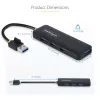 StarTech.com 4-Port USB-A Hub, 5Gbps, Bus Powered, Small Travel Mini USB Hub, Multi-Port USB 3.0 Splitter, Portable USB Hub, Overcurrent Protection (OCP)